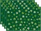 St. Patrick's Day Green Shamrock Placemats Set of 4 Table Mats 12 x 18 Inch Party Home Dining Decor Table Decorations
